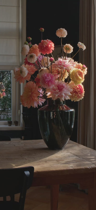 DUYONE Kunstbloemen, levensechte hortensia's, 3 stuks, 56 cm, grote